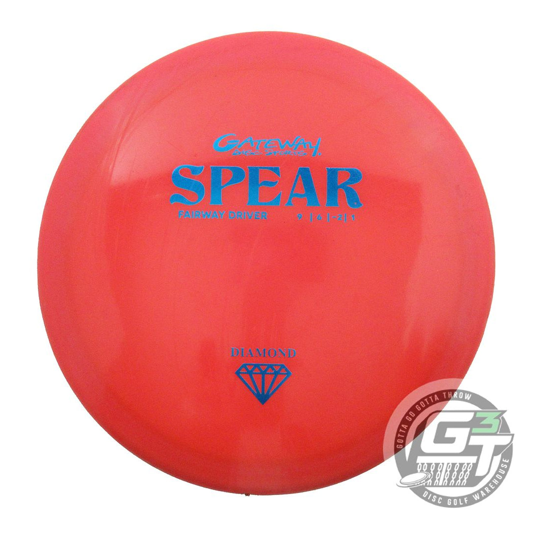 USED Gateway Diamond Spear 175g Red Blue Foil Fairway Driver Golf Disc