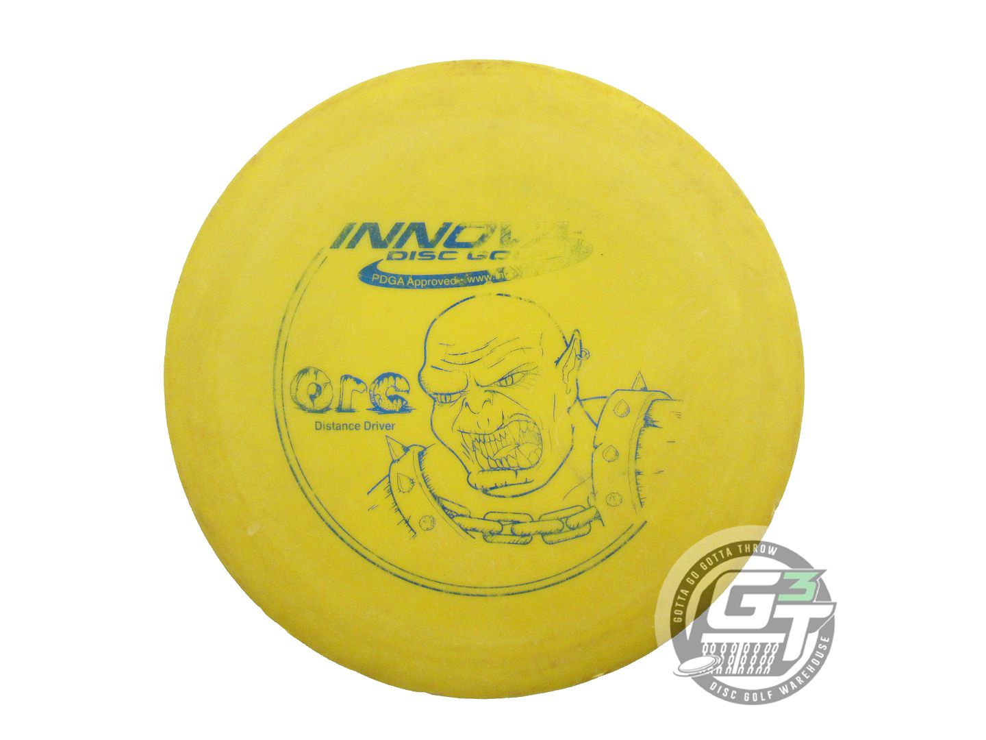 USED Innova DX Orc 167g Yellow Blue Foil Distance Driver Golf Disc