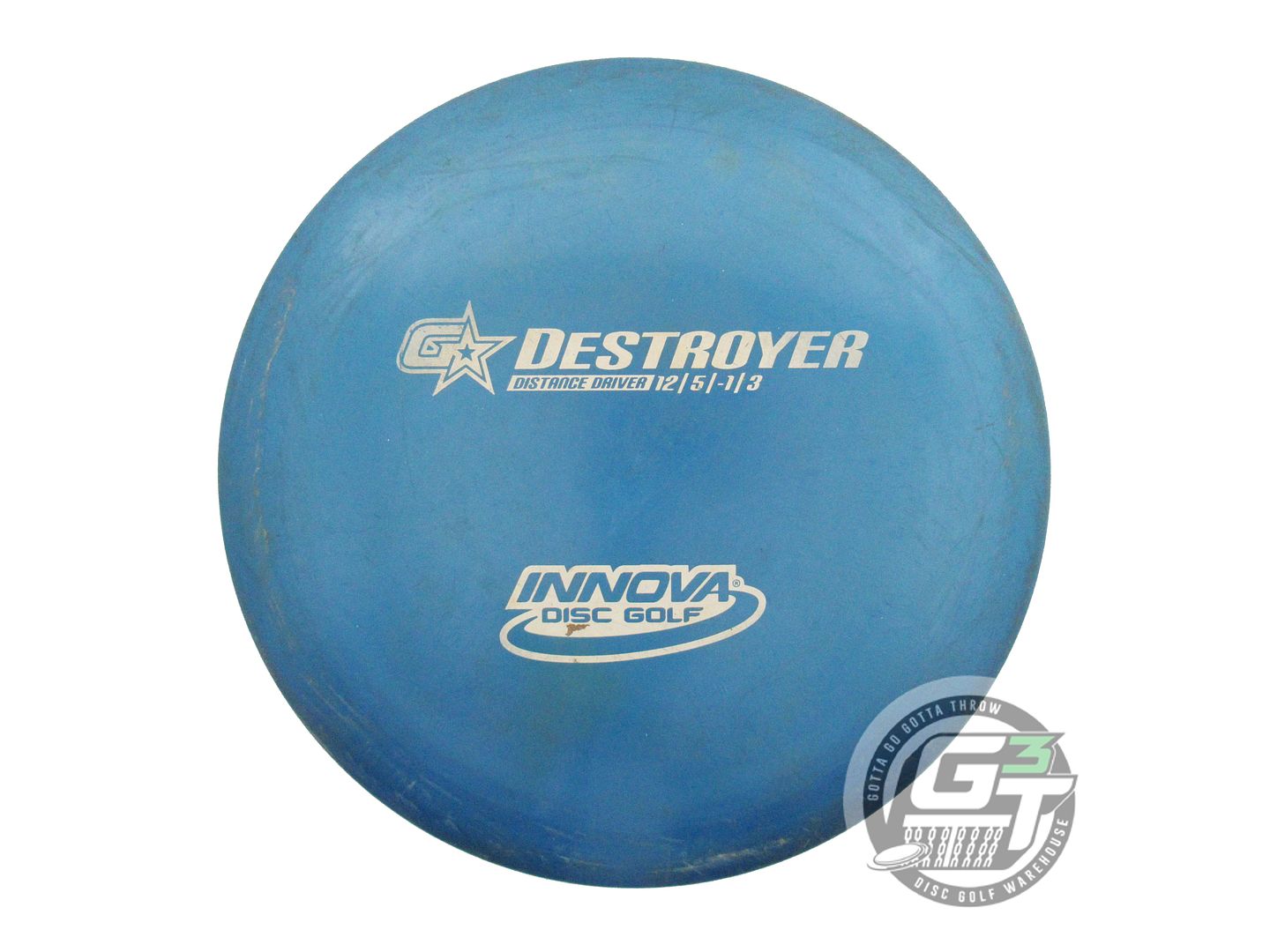 USED Innova GStar Destroyer 176g Blue White Stamp Distance Driver Golf Disc