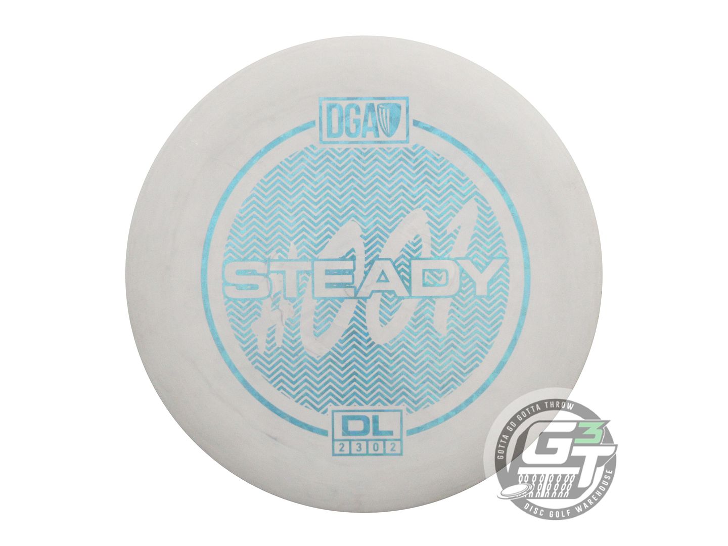 USED DGA D-Line Steady 174g Gray Teal Shatter Foil Putter Golf Disc