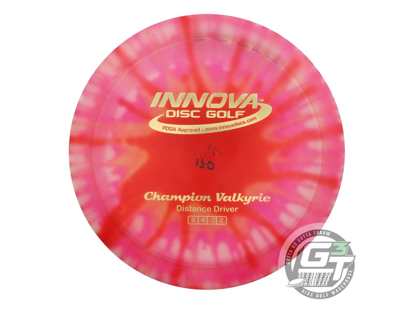 USED Innova I-DYE Champion Valkyrie 170g Pink Burst Distance Driver Golf Disc