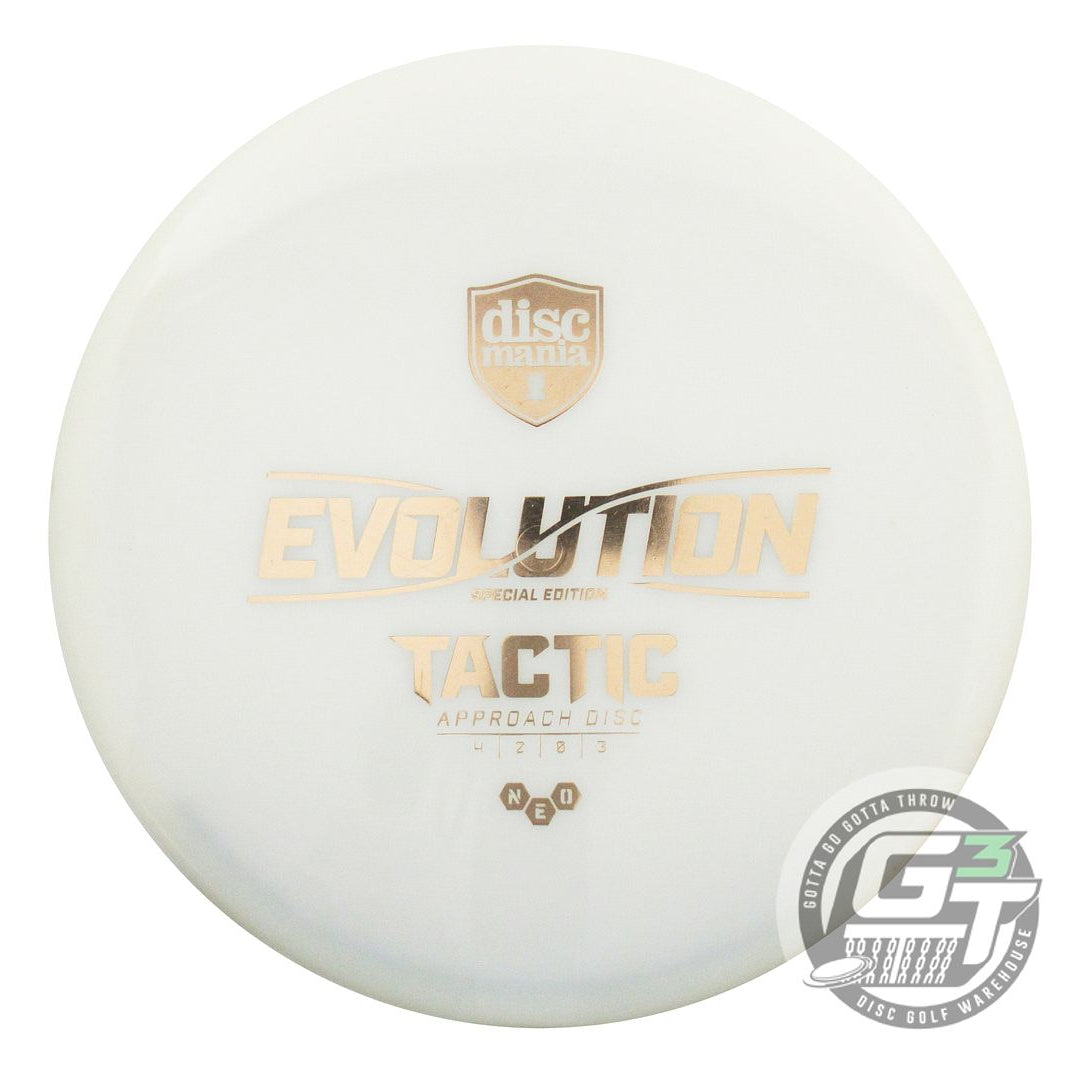 USED DiscMania Neo Tactic 176g White Gold Foil Putter Golf Disc