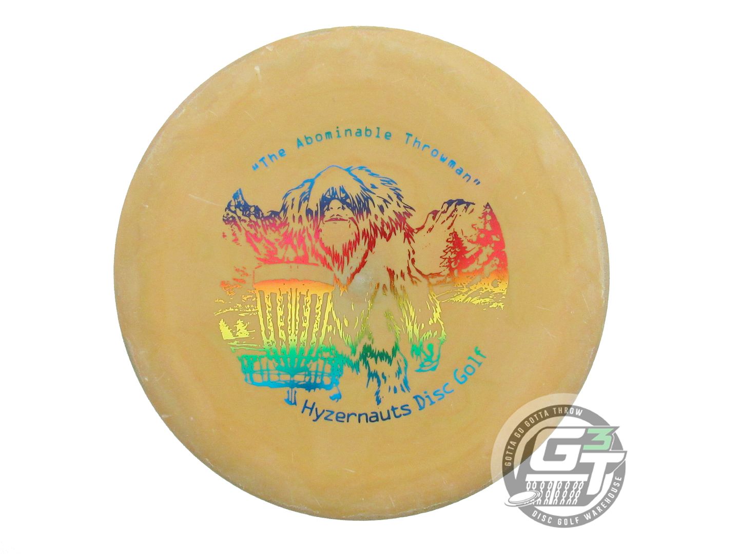 USED Gateway SureGrip SSS Wizard 176g Yellow Rainbow Foil Putter Golf Disc