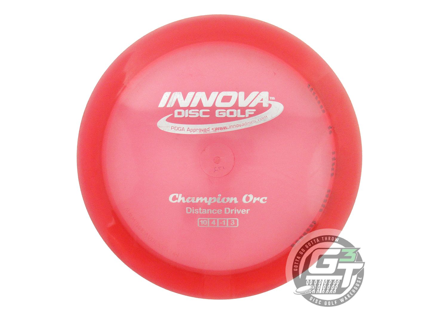USED Innova Champion Orc 172g Red Silver Foil Distance Driver Golf Disc