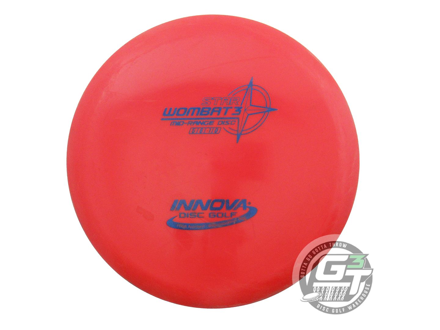 USED Innova Star Wombat3 180g Red Blue Shatter Foil Midrange Golf Disc