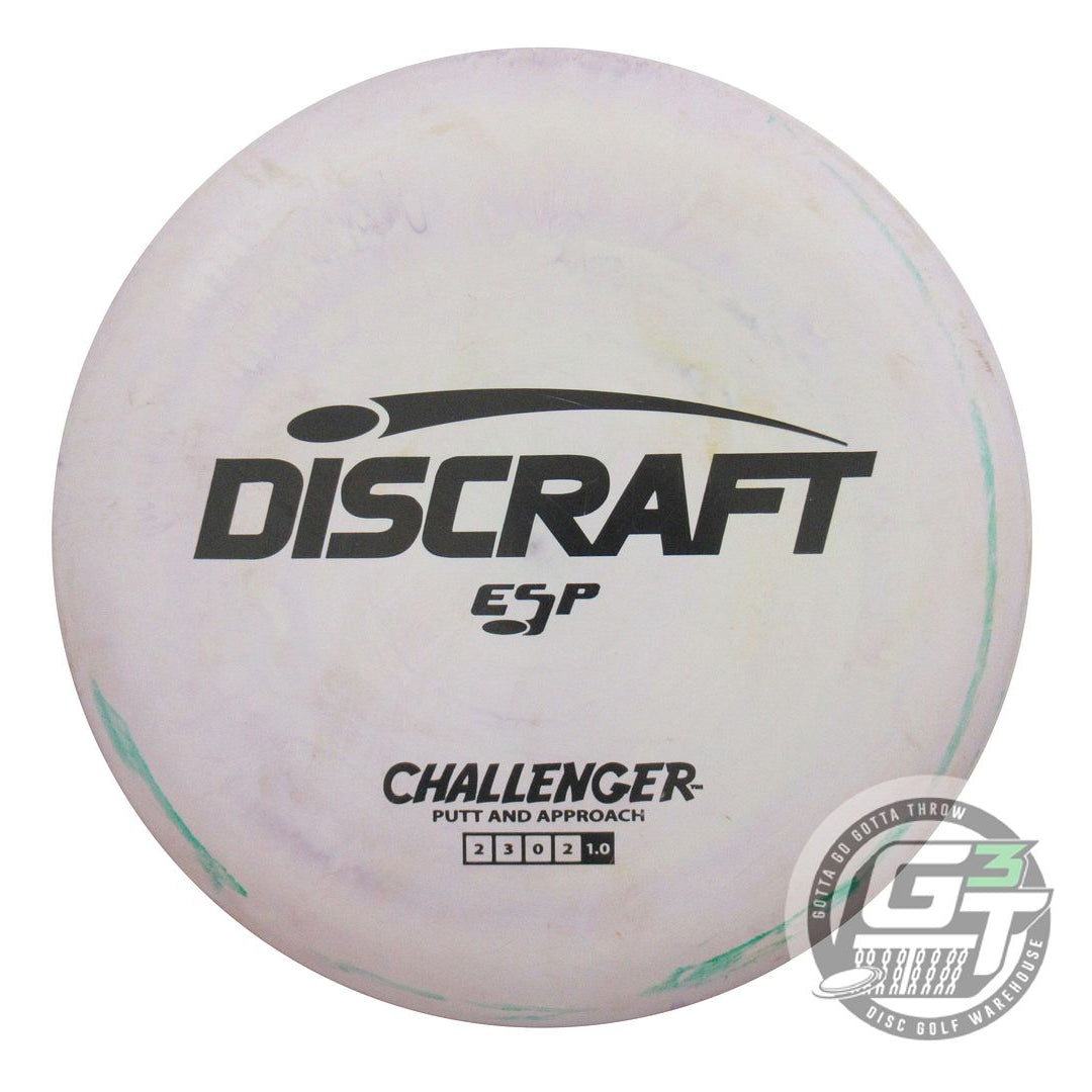 USED Discraft ESP Challenger 168g Lilac-Tan Black Stamp Putter Golf Disc