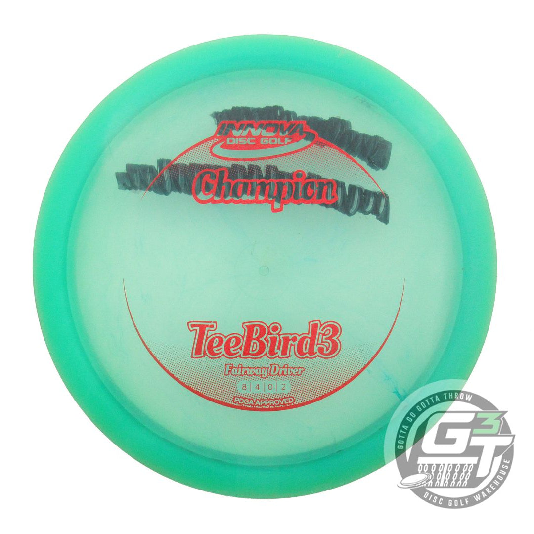 USED Innova Champion Teebird3 175g Green Red Glitter Foil Fairway Driver Disc