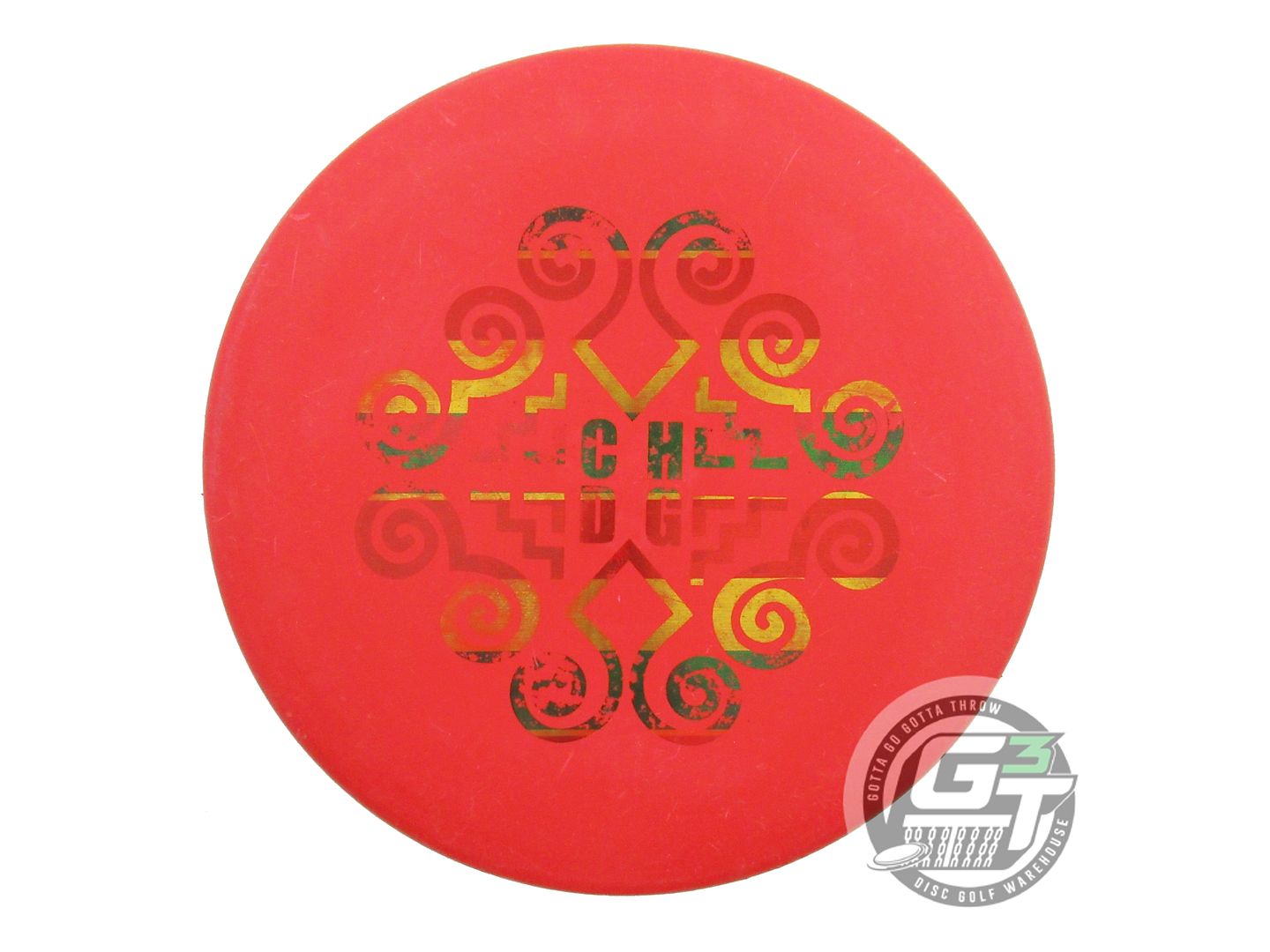 USED Dynamic Discs Classic Hard Warden 173g Red Rasta Foil Putter Golf Disc