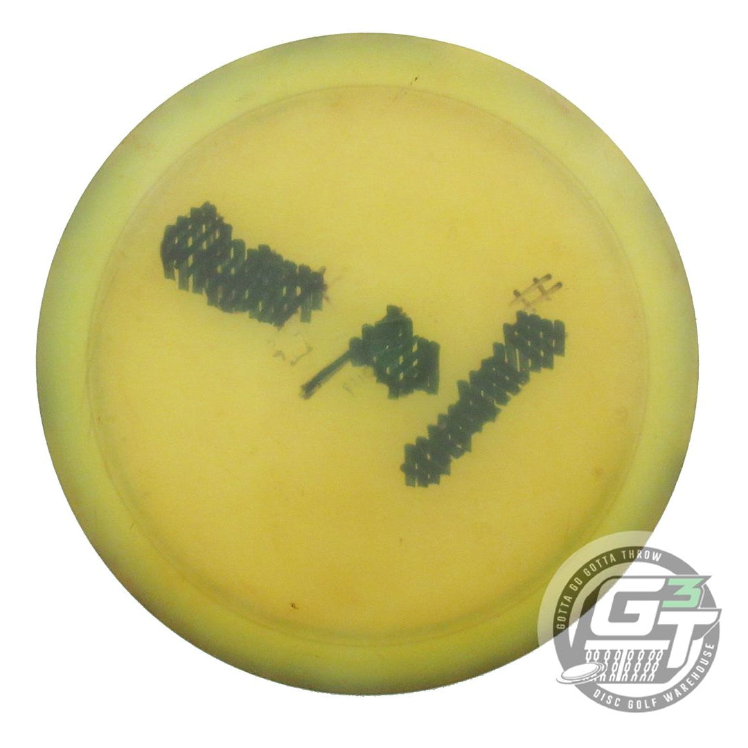 USED Discraft Elite Z Wildcat 169g Yellow Wiped Stamp Distance Driver Golf Disc
