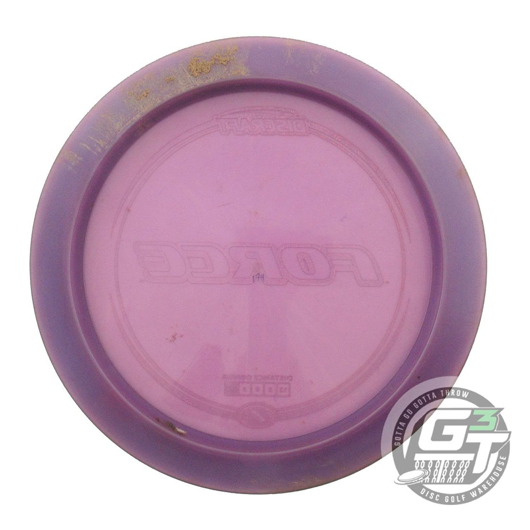 USED Discraft Z Force 174g Purple Red Glitter Foil Distance Driver Golf Disc