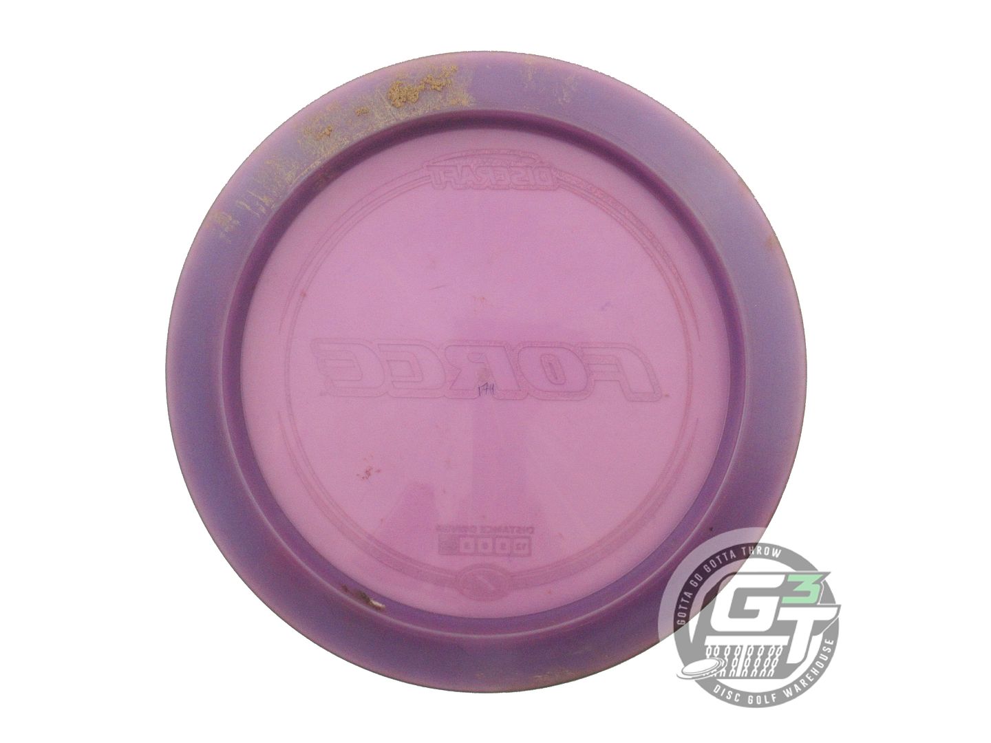 USED Discraft Z Force 174g Purple Red Glitter Foil Distance Driver Golf Disc