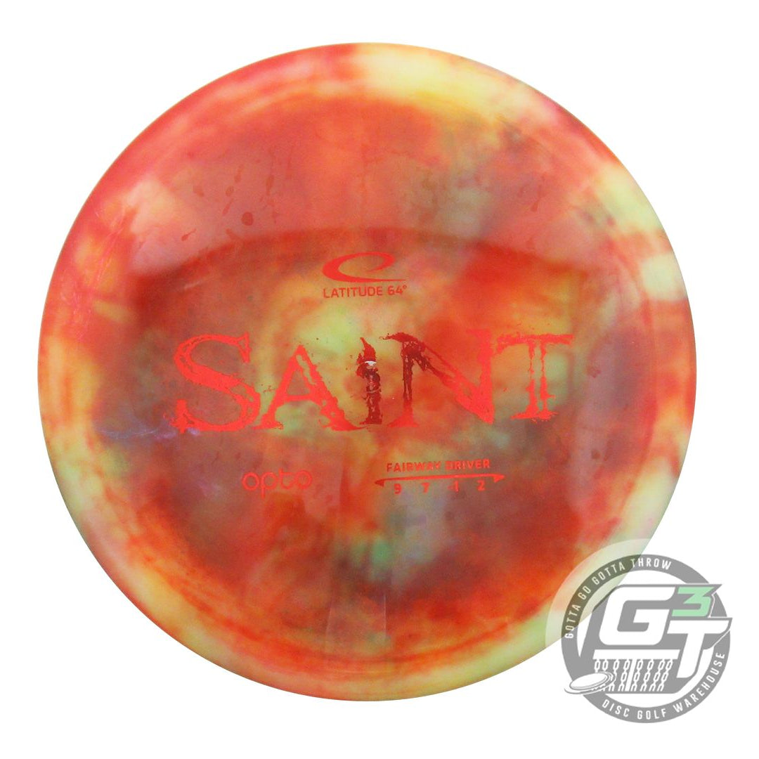 USED Latitude 64 Opto Saint 176g White HOME DYED Fairway Driver Golf Disc