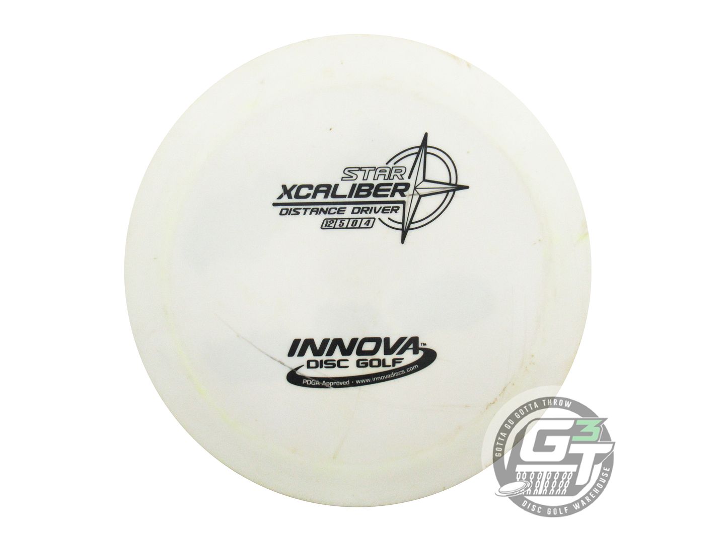 USED Innova Star Xcaliber 172g White Black Stamp Distance Driver Golf Disc