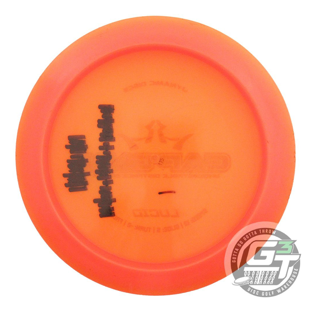USED Dynamic Discs Lucid Captain 174g Orange Orange Foil Distance Driver Disc
