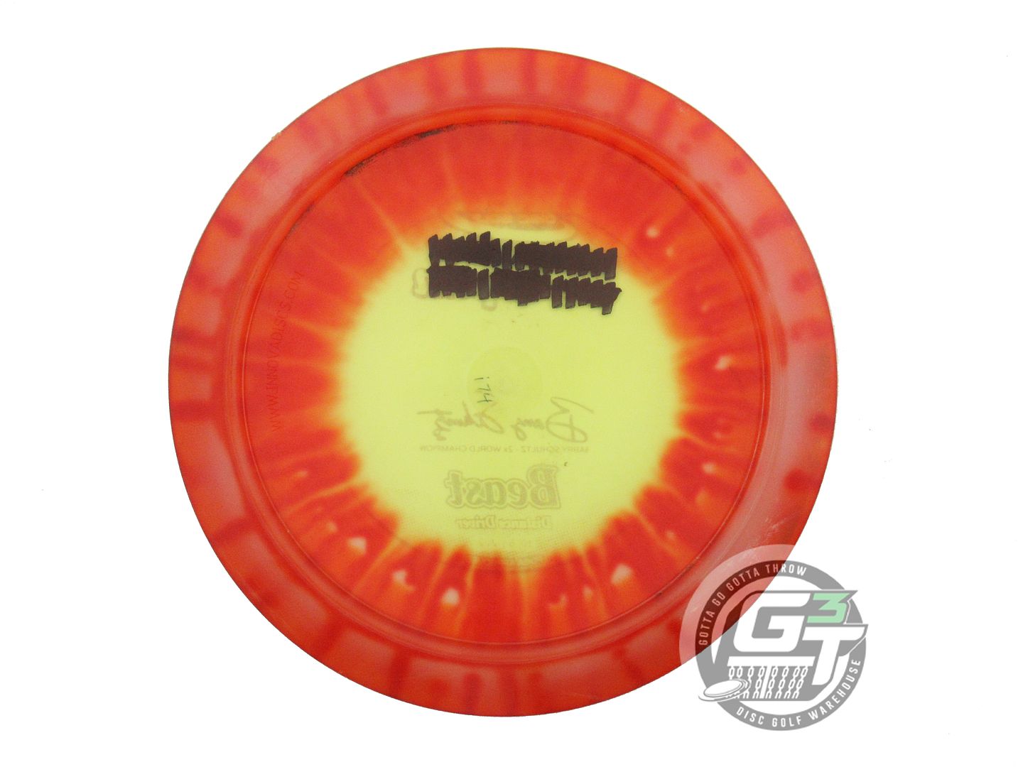 USED Innova I-DYE Champion Beast 174g Red Burst Distance Driver Golf Disc