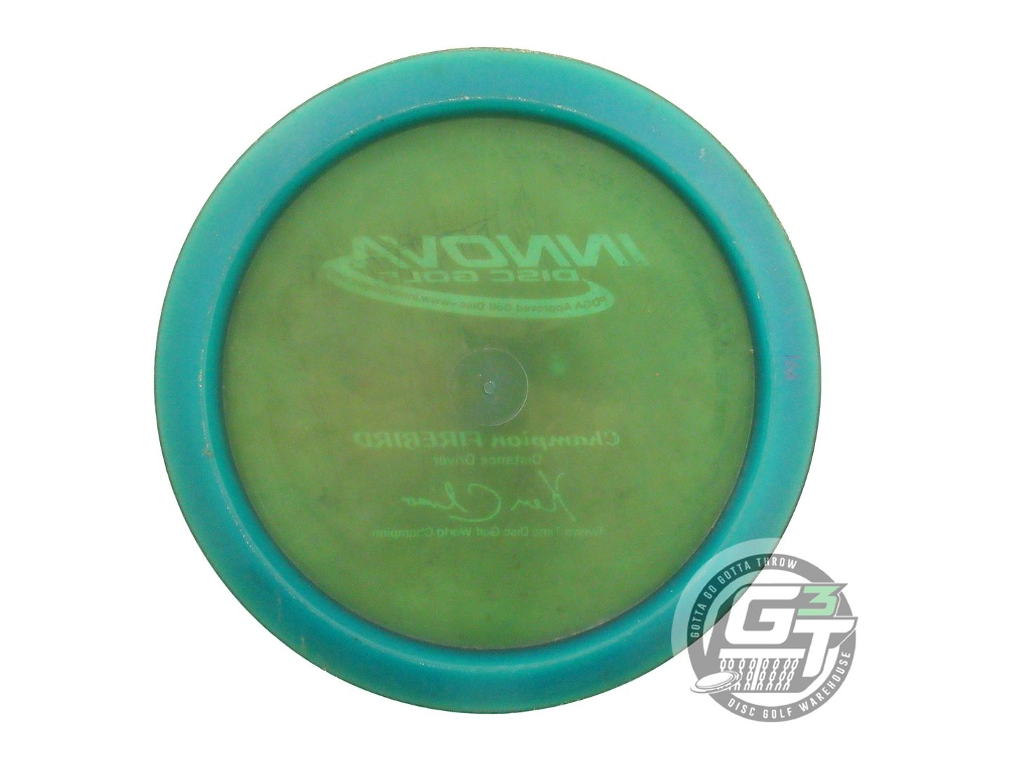 USED Innova Champion Firebird 166g Green Wiped Stamp PFN Distance Driver Disc
