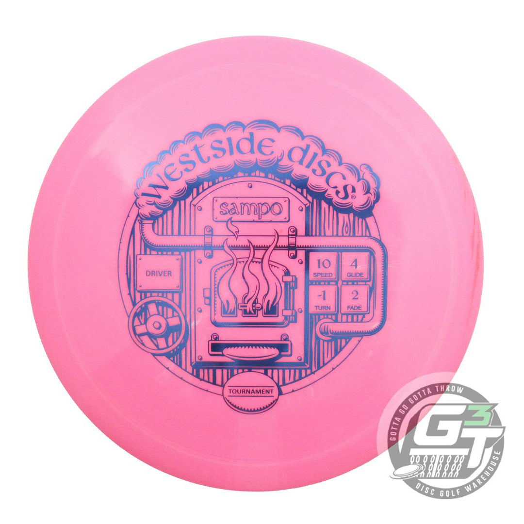 NOS Westside Discs Tournament Sampo 168g Pink Blue Foil Fairway Driver Golf Disc
