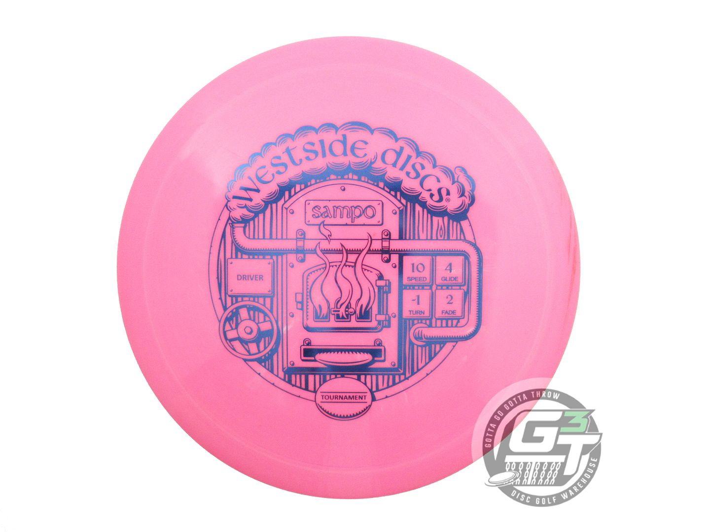 NOS Westside Discs Tournament Sampo 168g Pink Blue Foil Fairway Driver Golf Disc