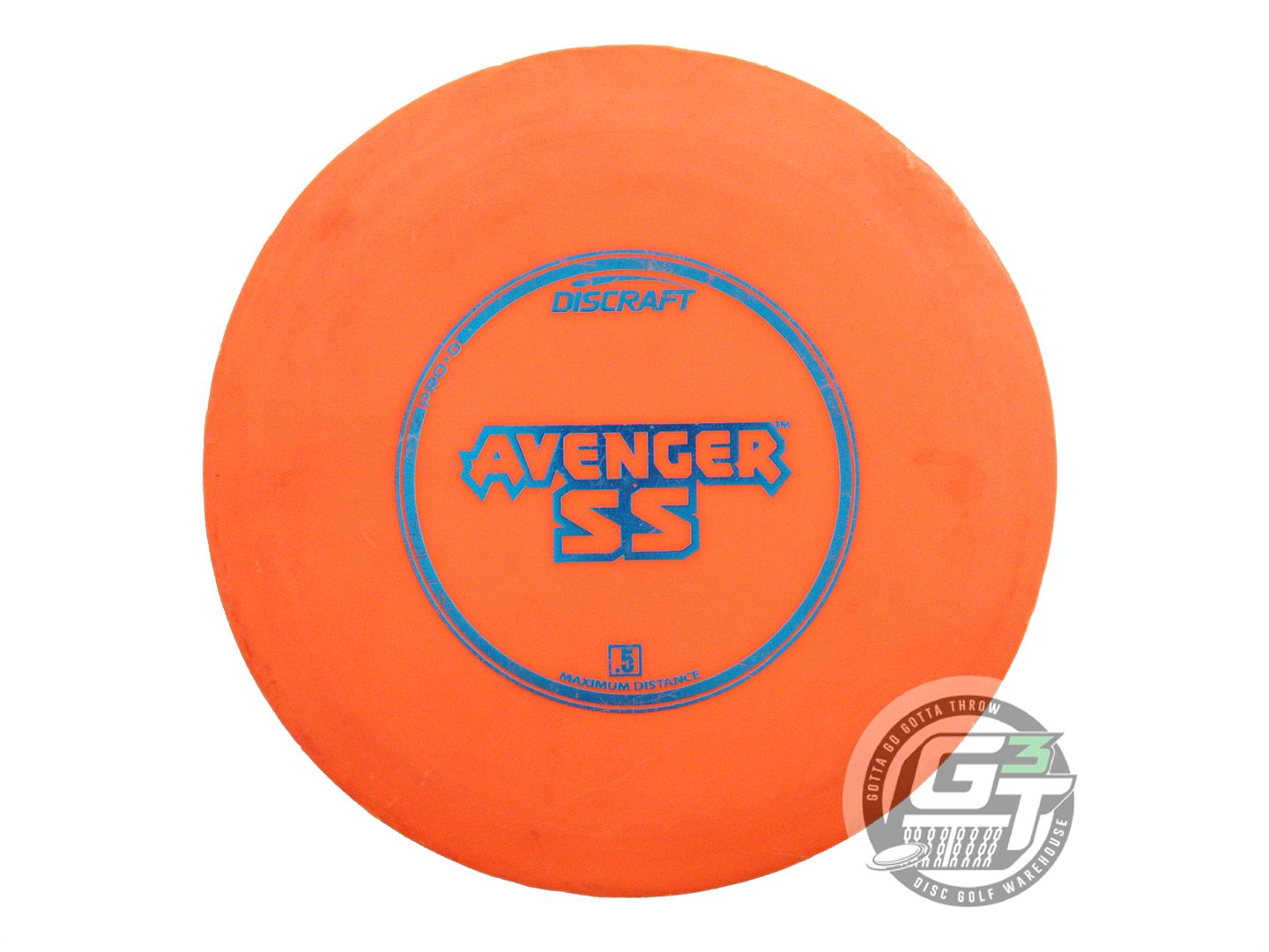 USED Discraft Pro D Avenger SS 147g Orange Blue Foil Distance Driver Golf Disc