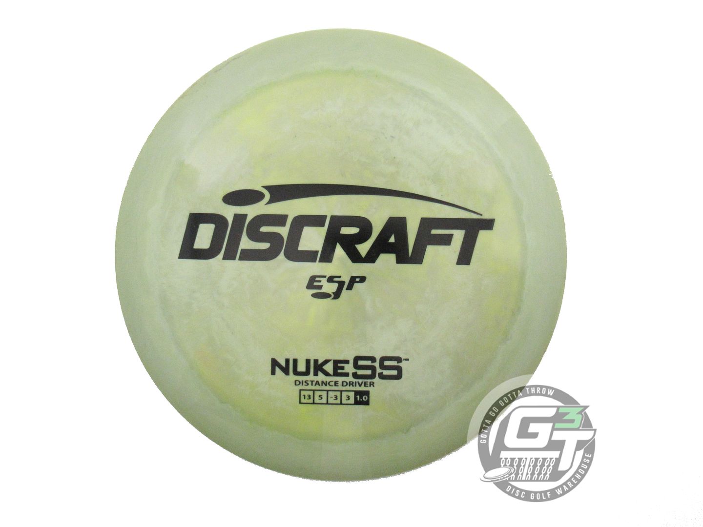 USED Discraft ESP Nuke SS 175g Olive Green Black Stamp Distance Driver Golf Disc
