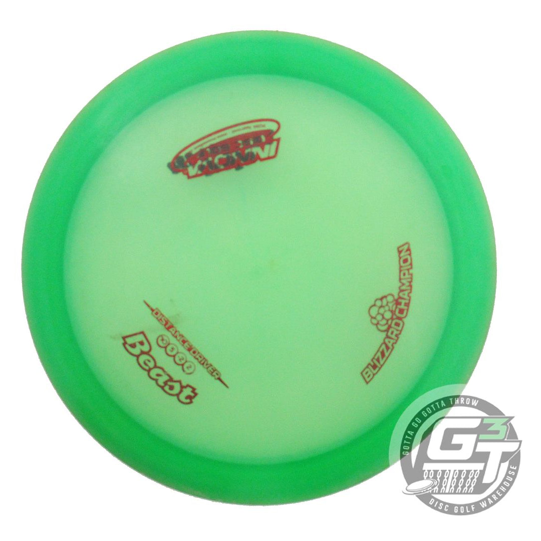 USED Innova Blizzard Beast 158g Green Red Foil Distance Driver Golf Disc