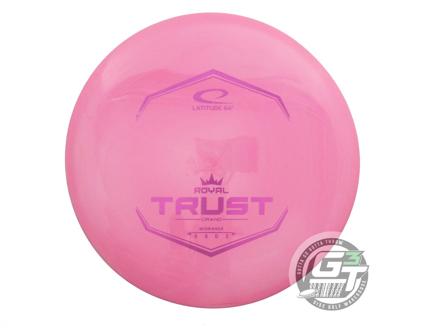 USED Latitude 64 Royal Grand Trust 175g Pink Magenta Foil Midrange Golf Disc