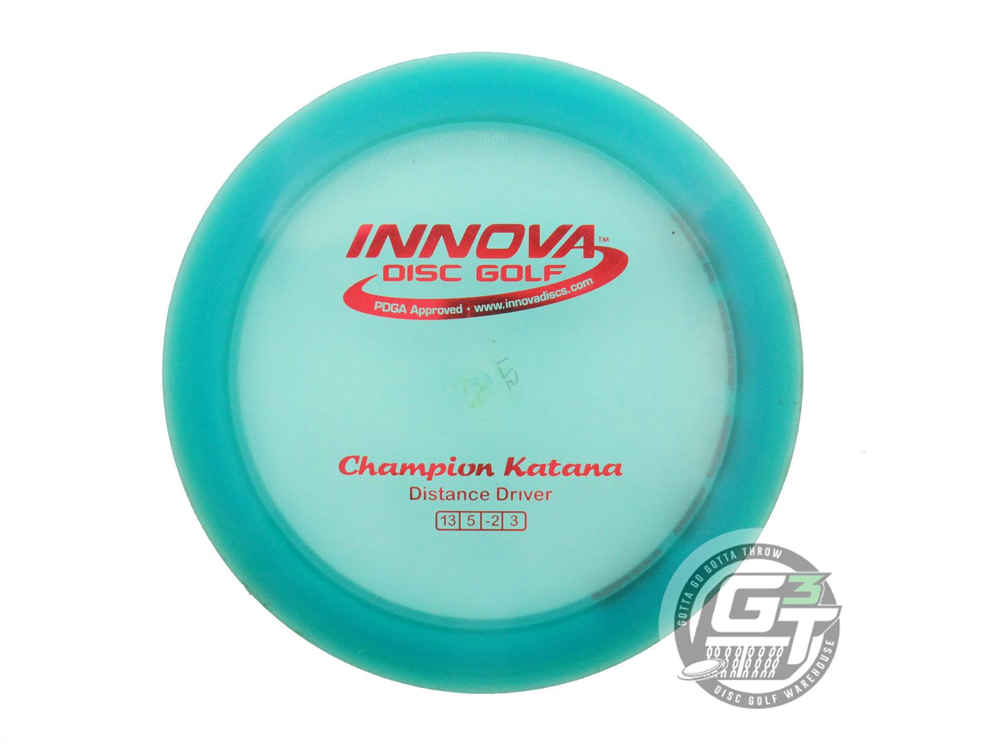 USED Innova Champion Katana 175g Teal Red Foil Distance Driver Golf Disc