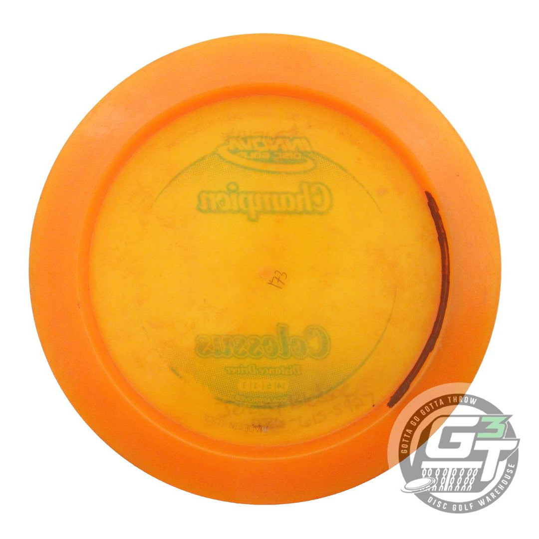 USED Innova Champion Colossus 173g Orange Green Foil A Distance Driver Golf Disc