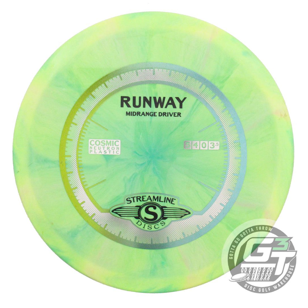 USED Streamline Discs Cosmic Neutron Runway 176g Lime-Green Midrange Golf Disc