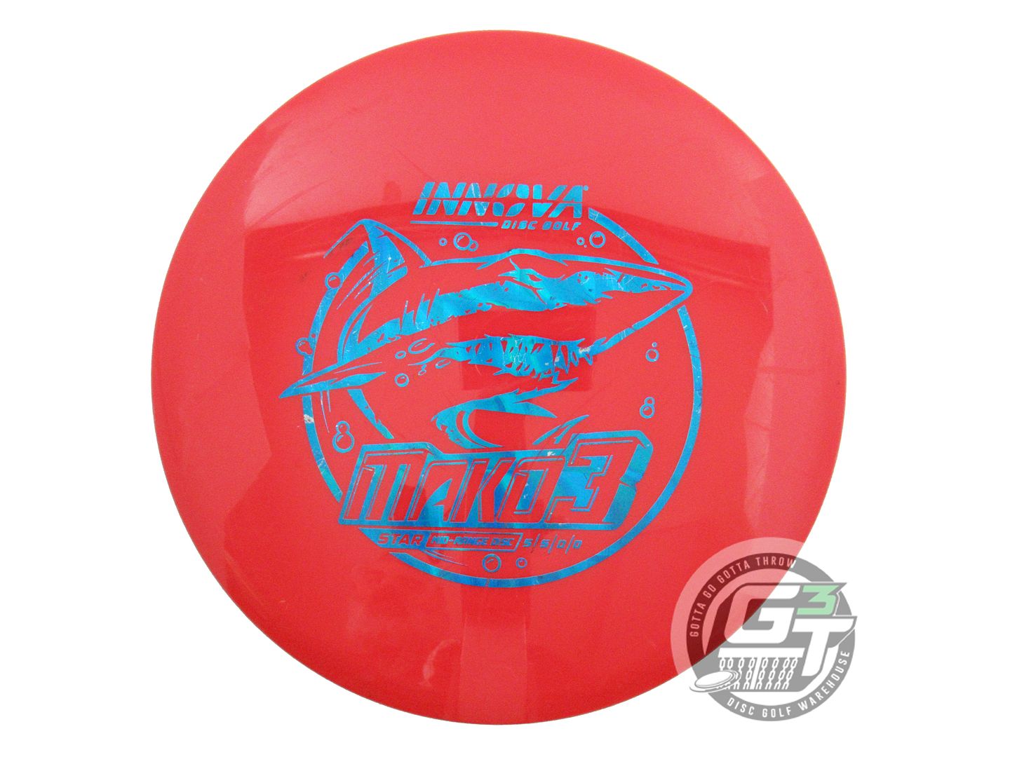 USED Innova Star Mako3 180g Red Blue Prism Foil Midrange Golf Disc