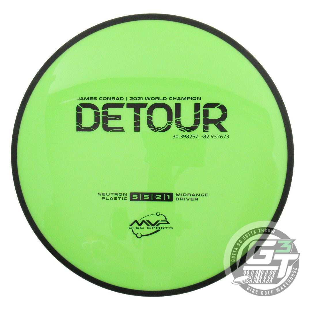 USED MVP Disc Sports Neutron Detour 178g Lime Midrange Golf Disc
