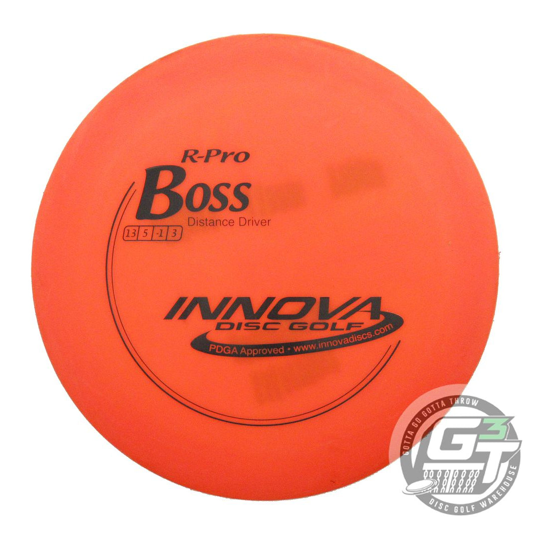 USED Innova Pro Boss 160g Orange Black Stamp Distance Driver Golf Disc