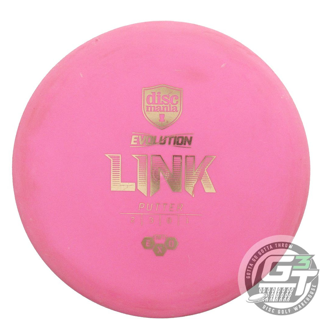 USED DiscMania EXO Soft Link 175g Pink Gold Foil Putter Golf Disc
