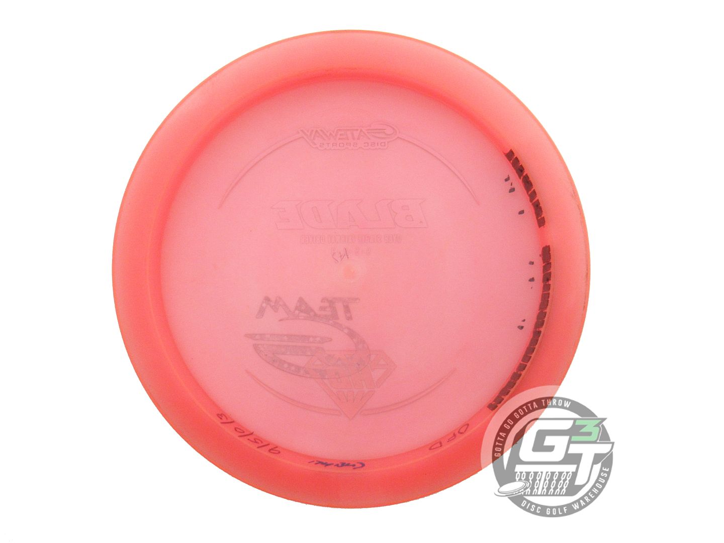 USED TEAM Gateway Hyper-Diamond Blade V2 175g Pink Midrange Golf Disc