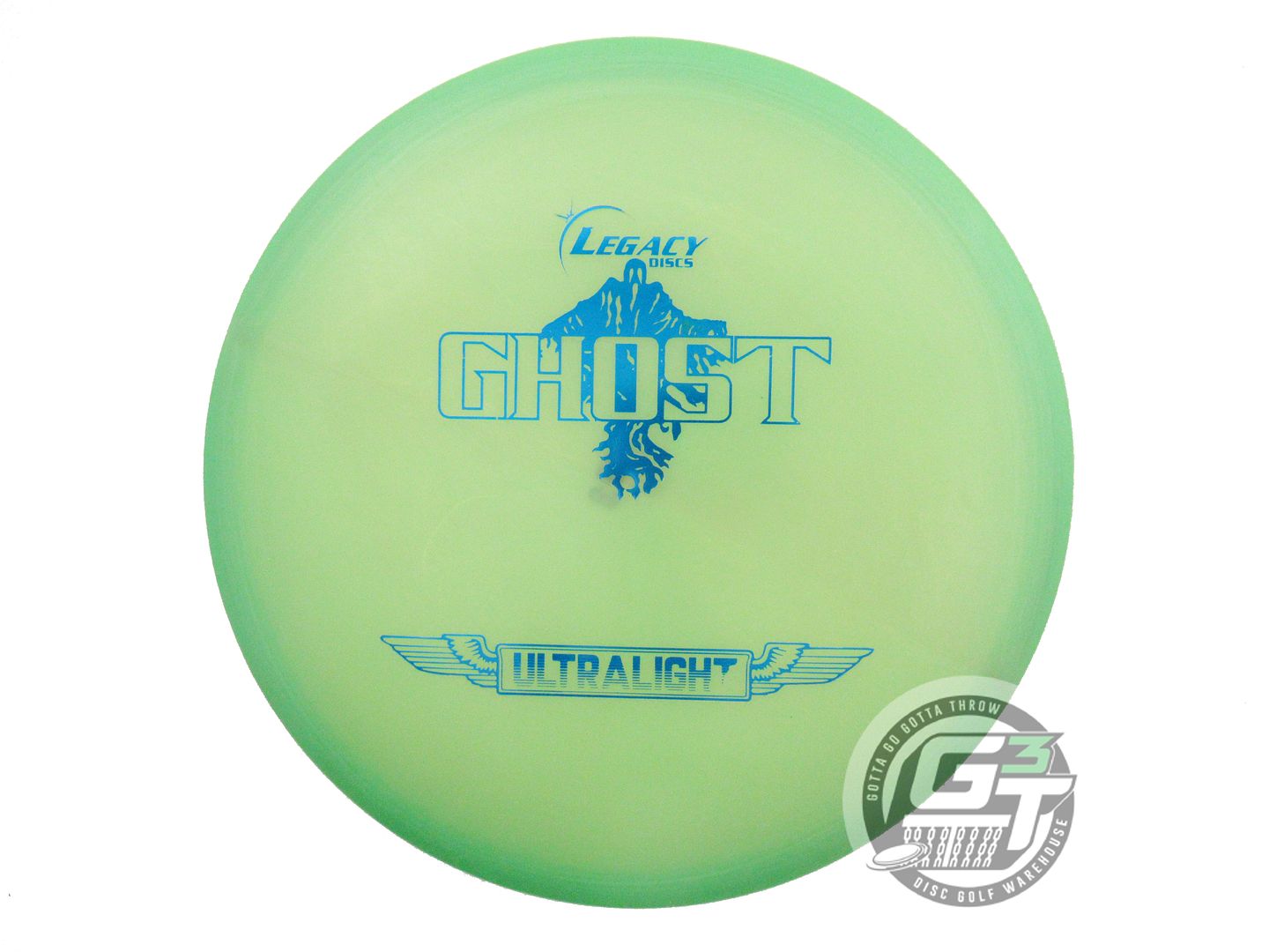 USED Legacy Discs Ultralight Ghost 128g Green Blue Foil Midrange Golf Disc