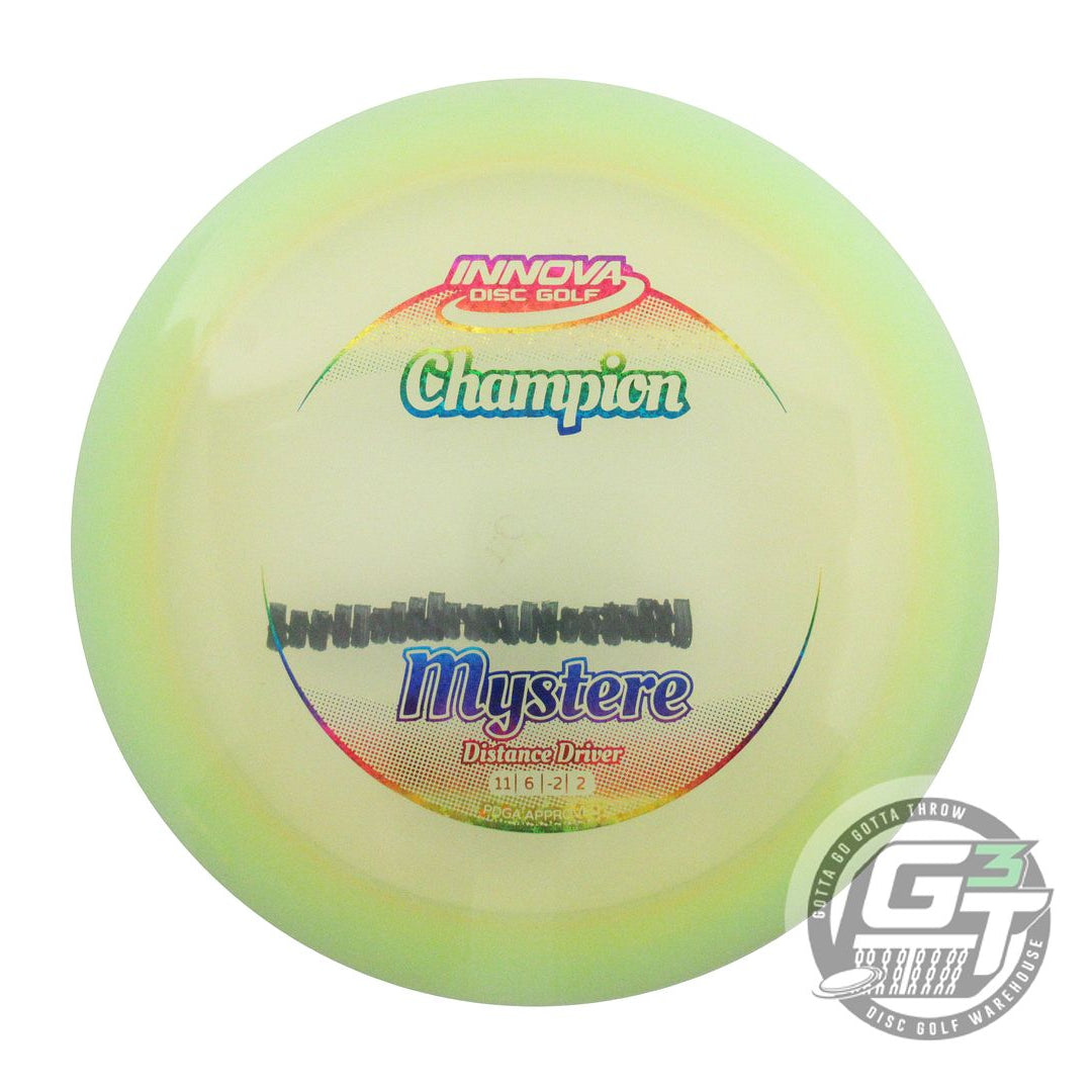 USED Innova Champion Mystere 172g Lt. Yellow Rainbow Star Foil Driver Golf Disc