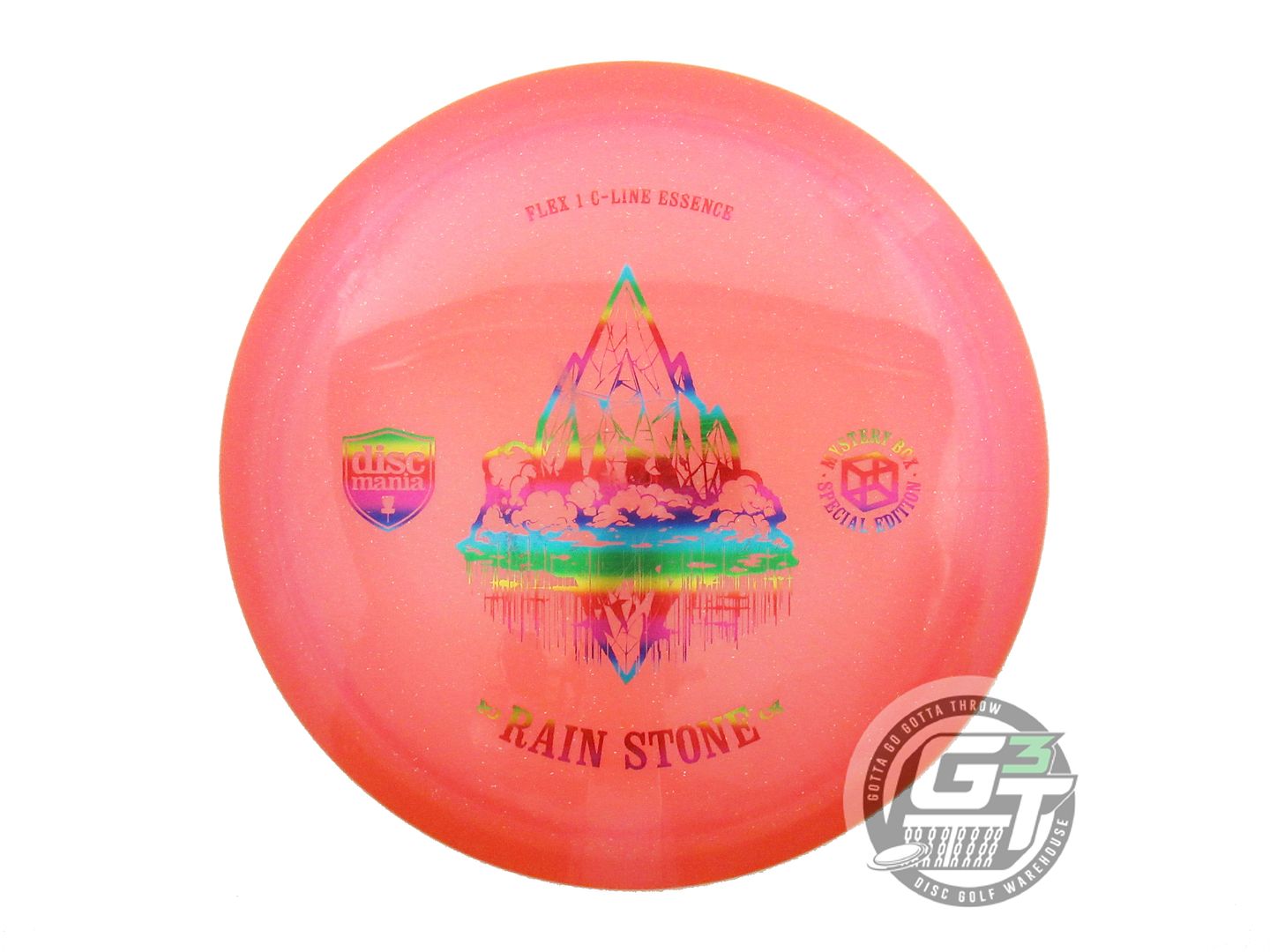 USED DiscMania RAIN STONE C-Line Flex 1 Essence 174g Orange Rainbow Driver Disc