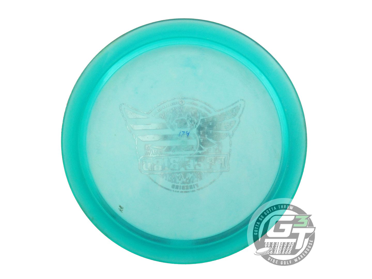 USED Innova Champion Firebird 174g Seafoam Flag Foil Distance Driver Golf Disc