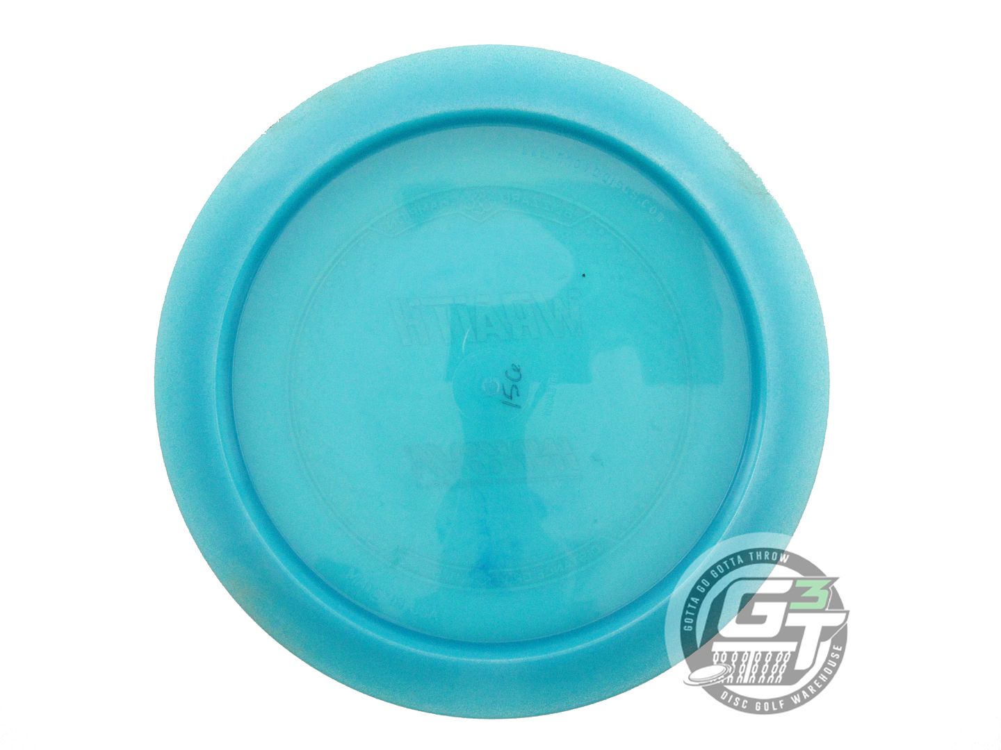 USED Innova Blizzard Wraith 156g Teal Gold Holo Foil Distance Driver Golf Disc