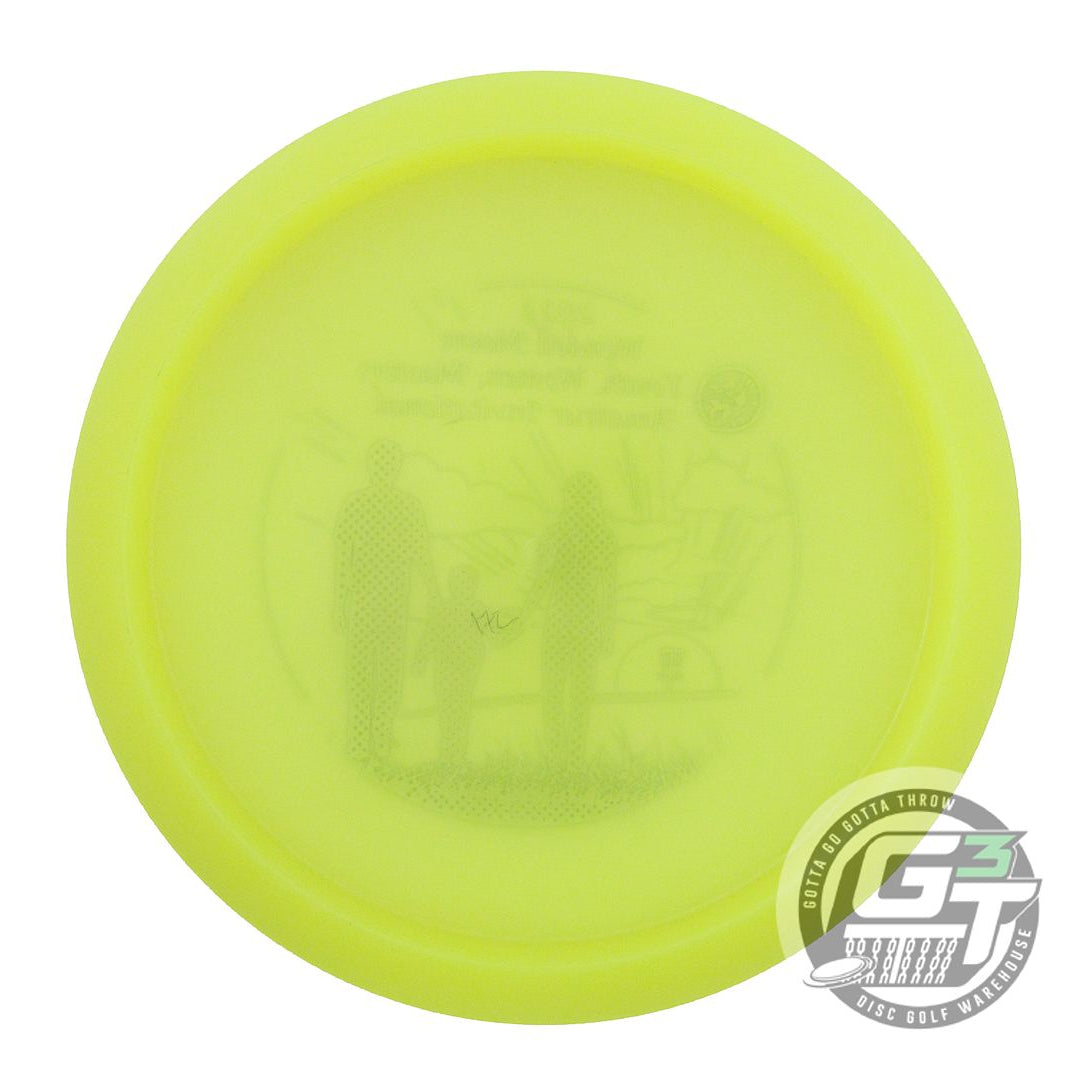 USED Dynamic Discs Lucid Maverick 171g Yellow Green Foil Distance Driver Disc