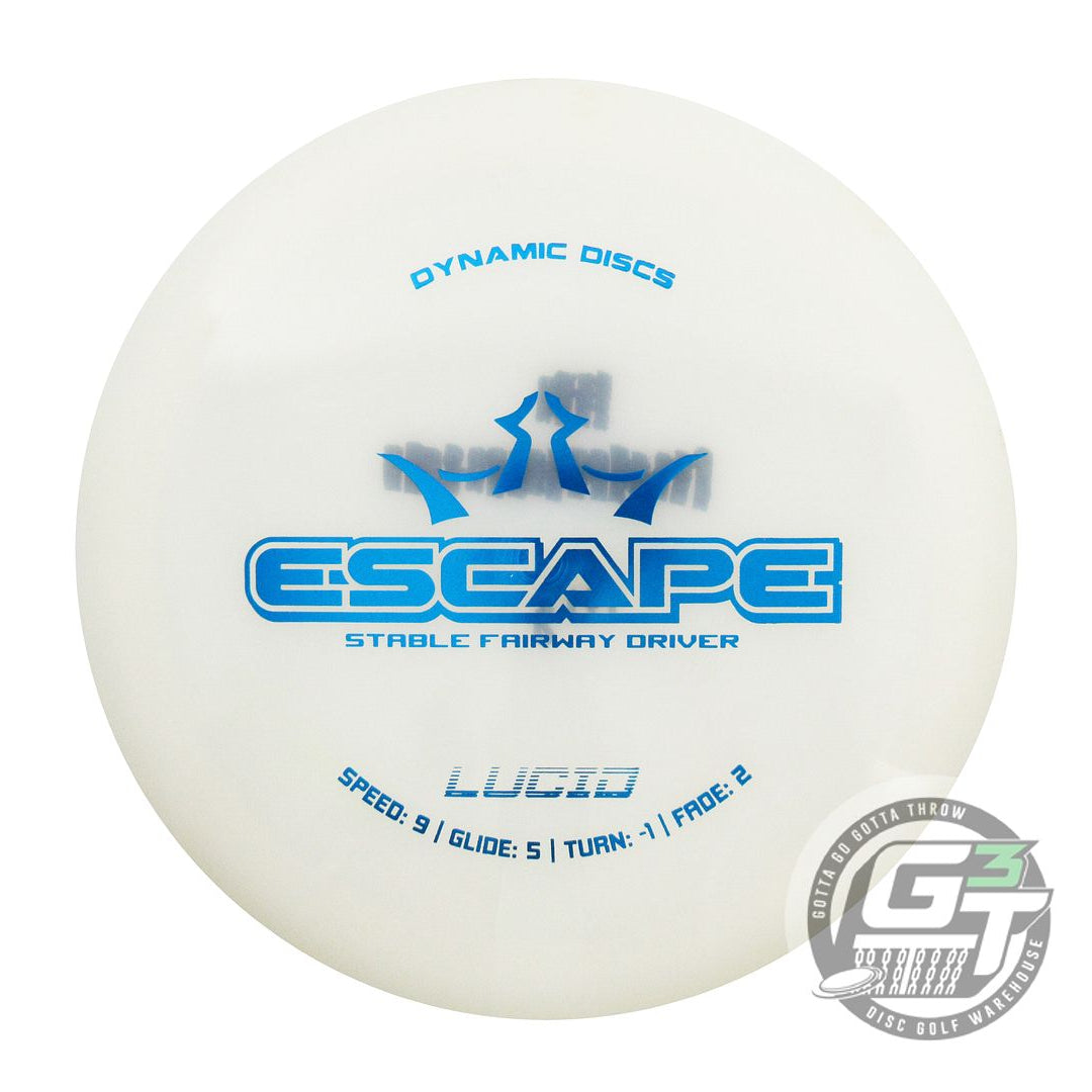 USED Dynamic Discs Lucid Escape 171g White Blue Foil Fairway Driver Golf Disc
