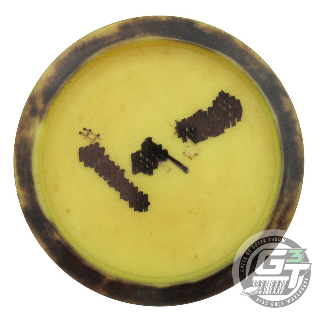 USED Discraft Elite Z Wildcat 169g Yellow Wiped Stamp Distance Driver Golf Disc