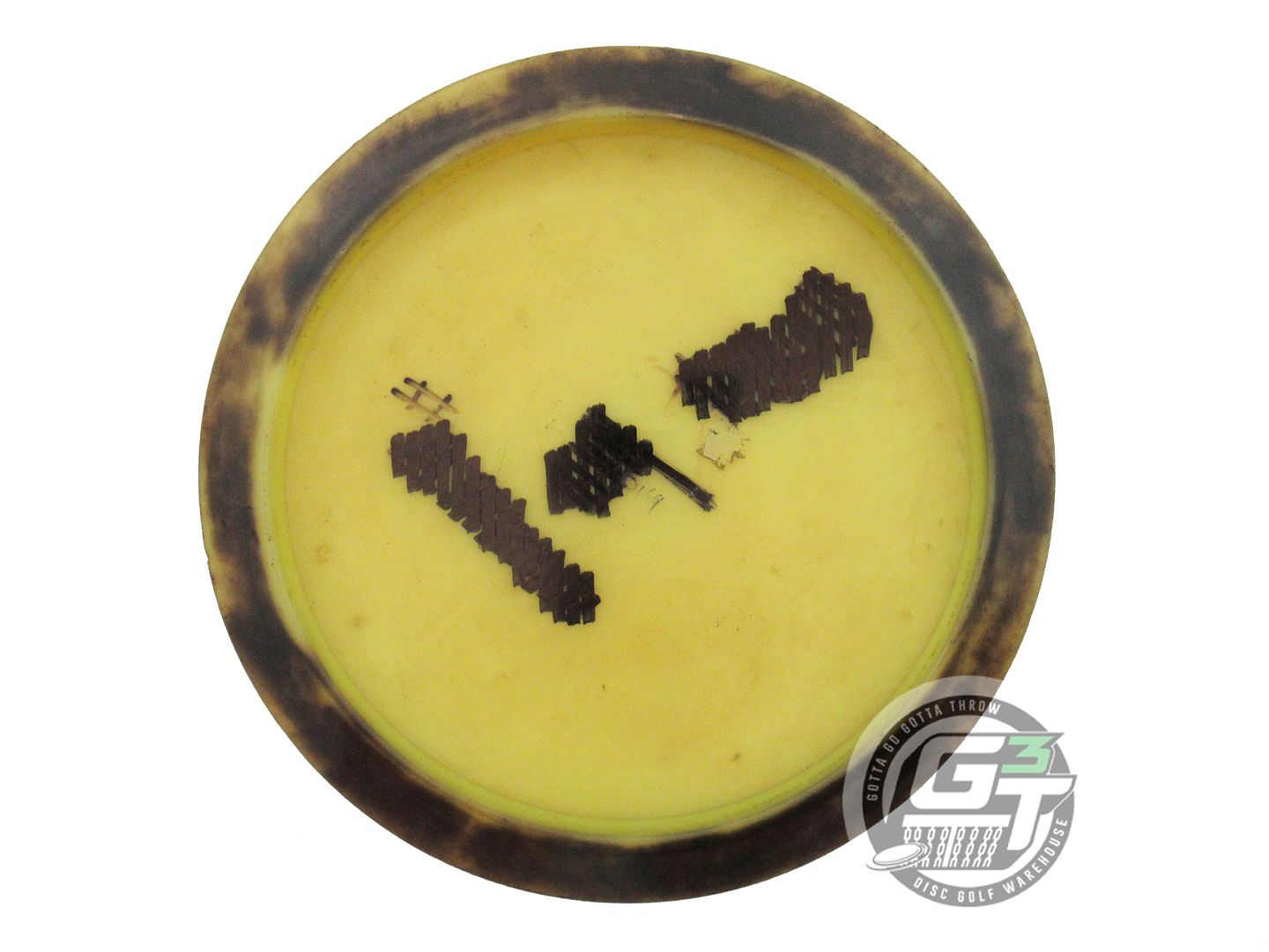 USED Discraft Elite Z Wildcat 169g Yellow Wiped Stamp Distance Driver Golf Disc