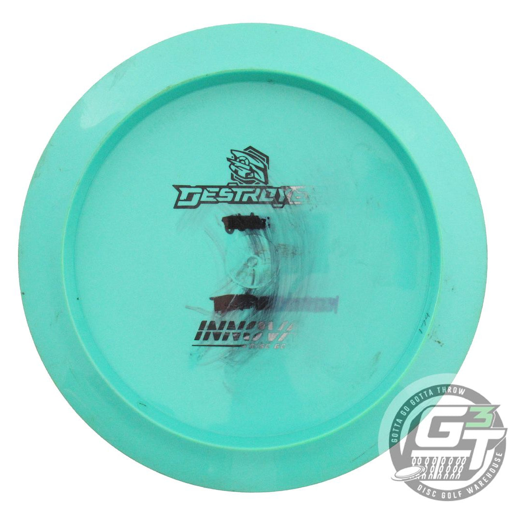 USED Innova Backstamp Star Destroyer 174g Seafoam Black Stamp Driver Golf Disc