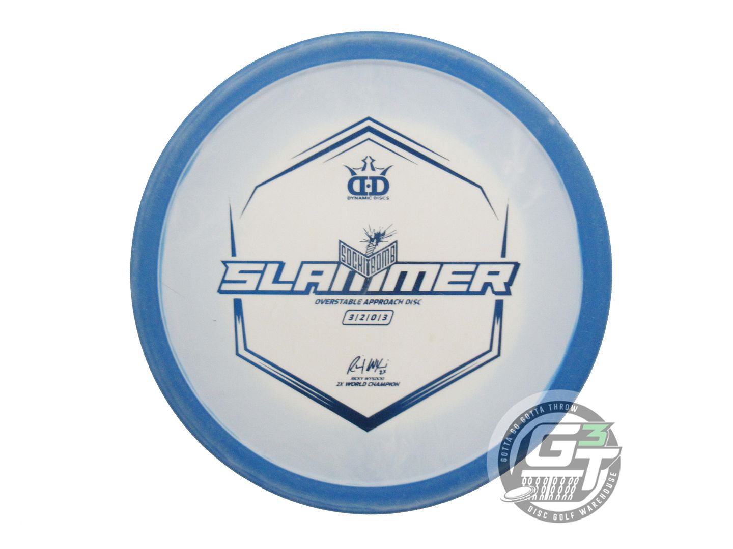 USED Dynamic Discs Supreme Classic Orbit Slammer 175g Blue-White Putter Disc
