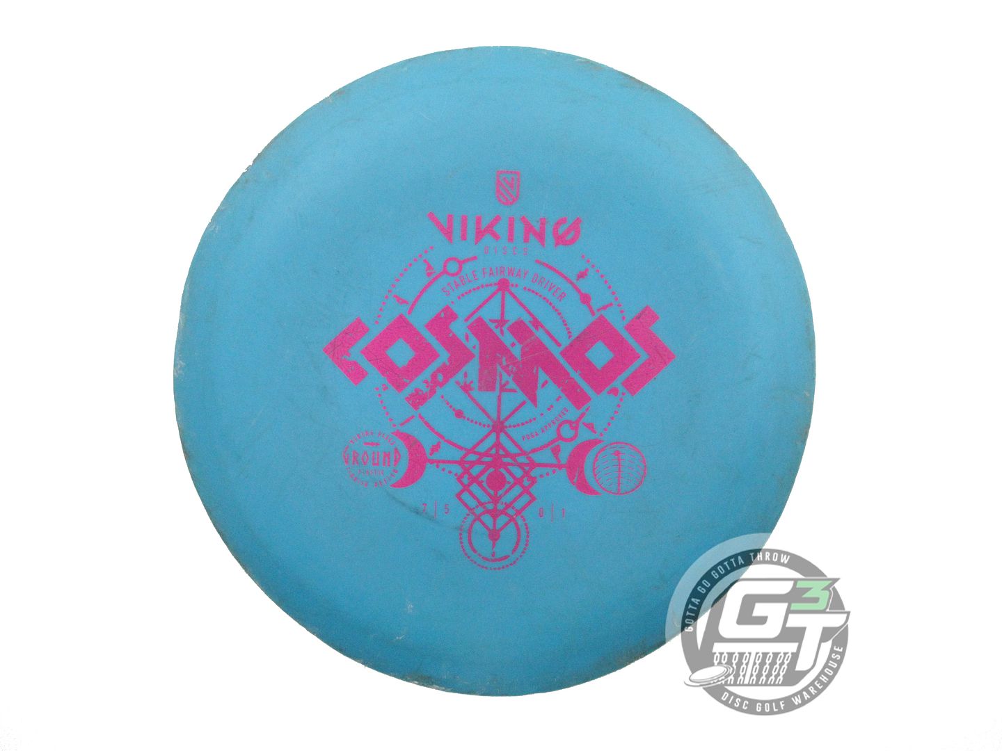 USED Viking Discs Ground Cosmos 172g Teal Magenta Foil Fairway Driver Golf Disc