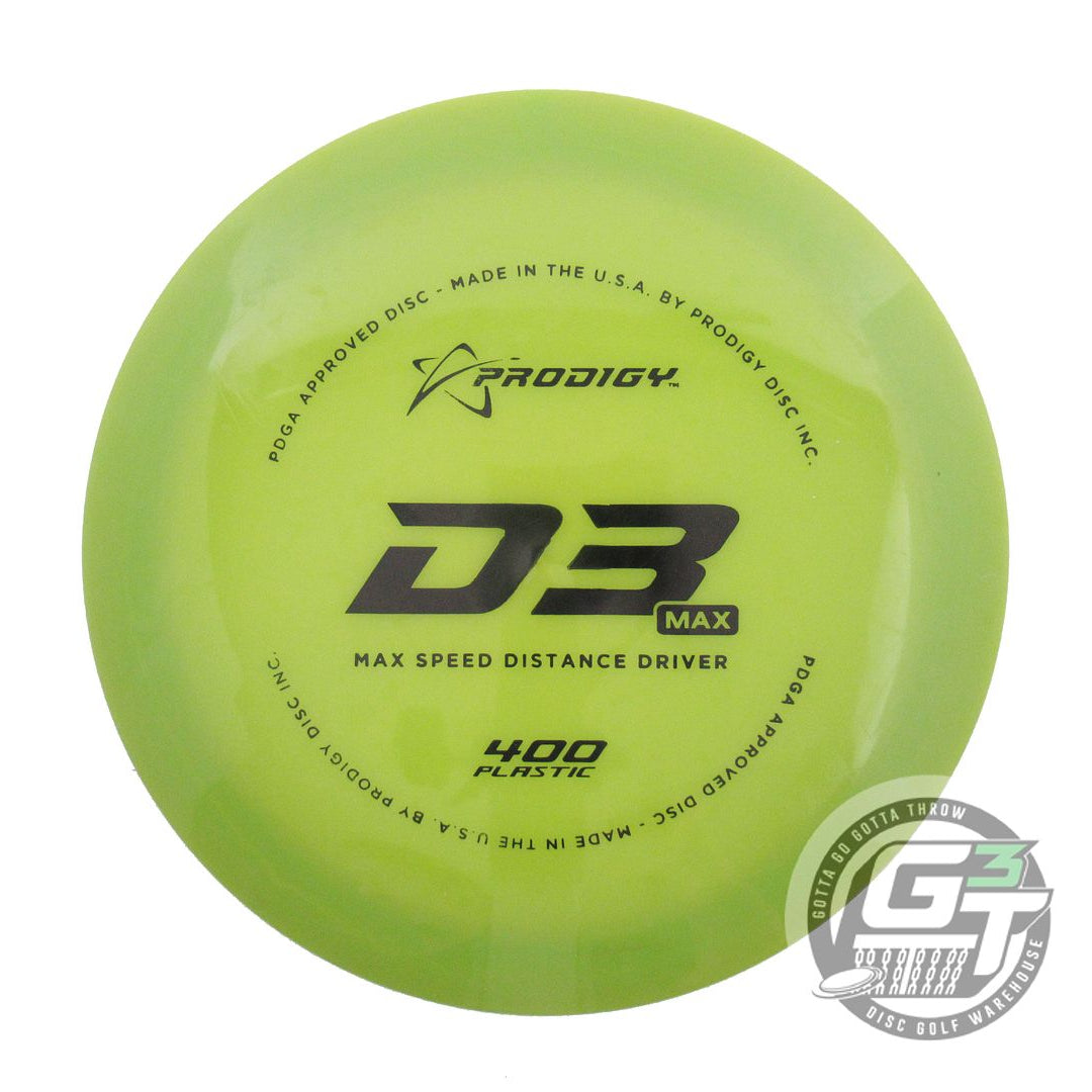 USED Prodigy Discs 400 D3 Max 173g Olive Black Stamp Distance Driver Golf Disc