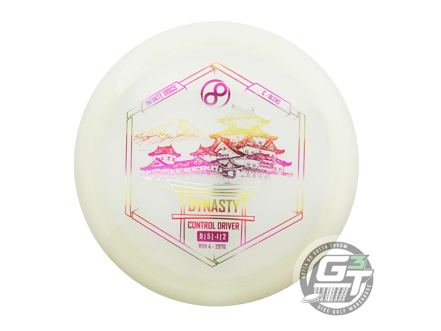 USED Infinite C-Blend Dynasty 171g White Sunset Foil Fairway Driver Golf Disc