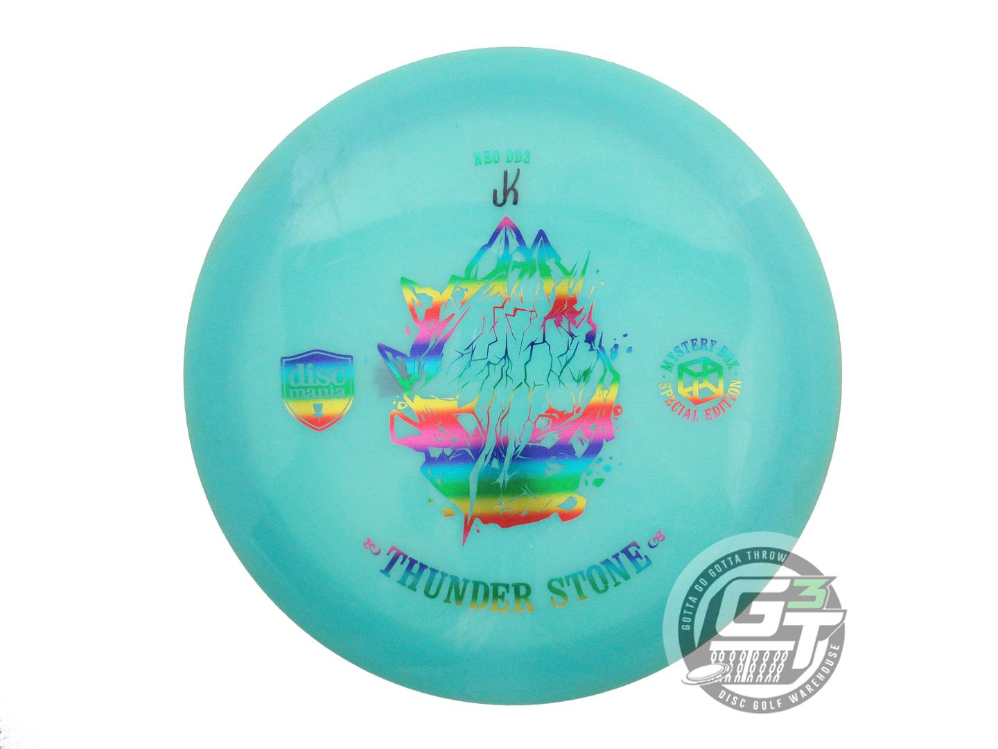 USED DiscMania THUNDER STONE Neo DD3 175g Seafoam Rainbow Foil Driver Golf Disc