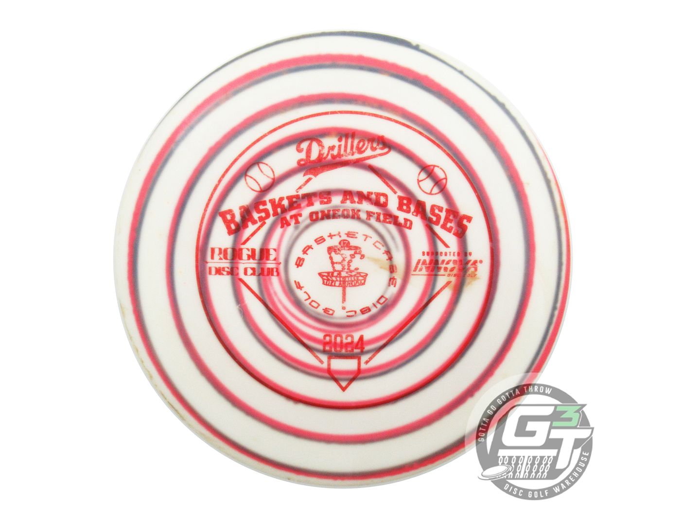 USED Innova Star Destroyer 175g White HOME DYED Distance Driver Golf Disc